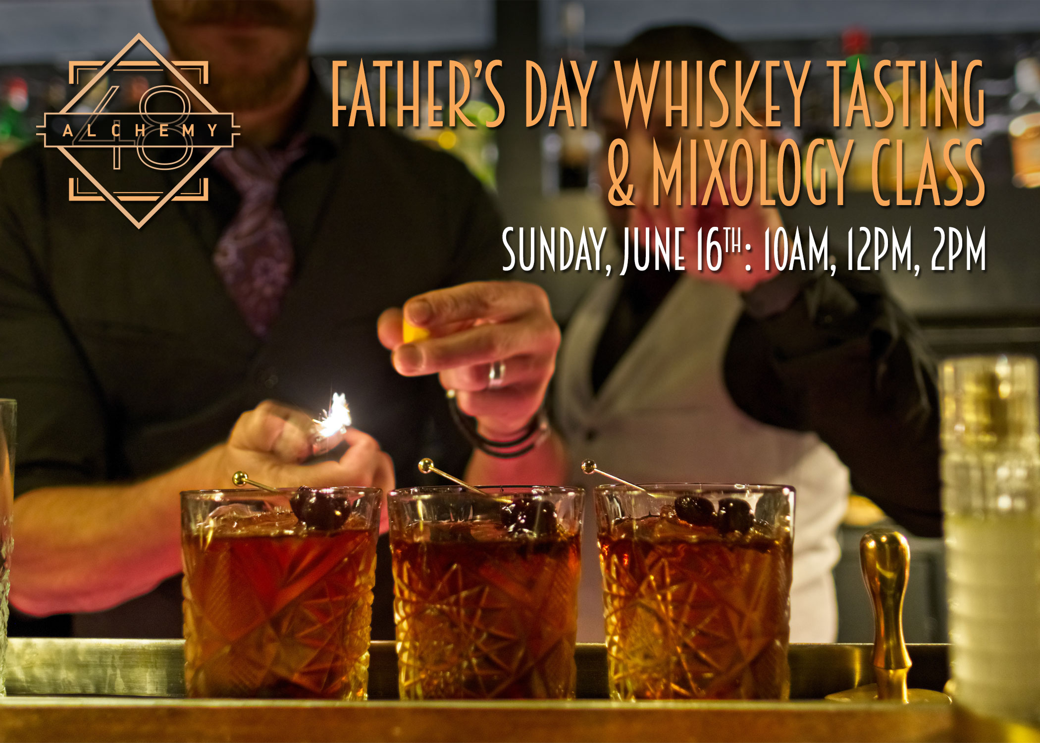 Father's Day Whiskey Tasting and Mixology Class